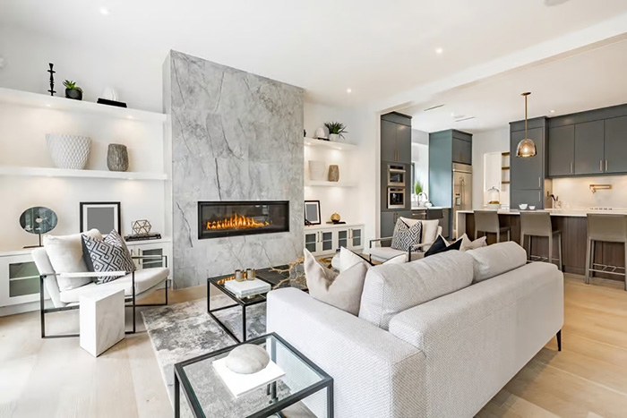 fireplace as focal point