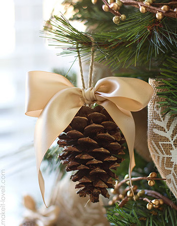 pine cone bow ornament craft 1565810482